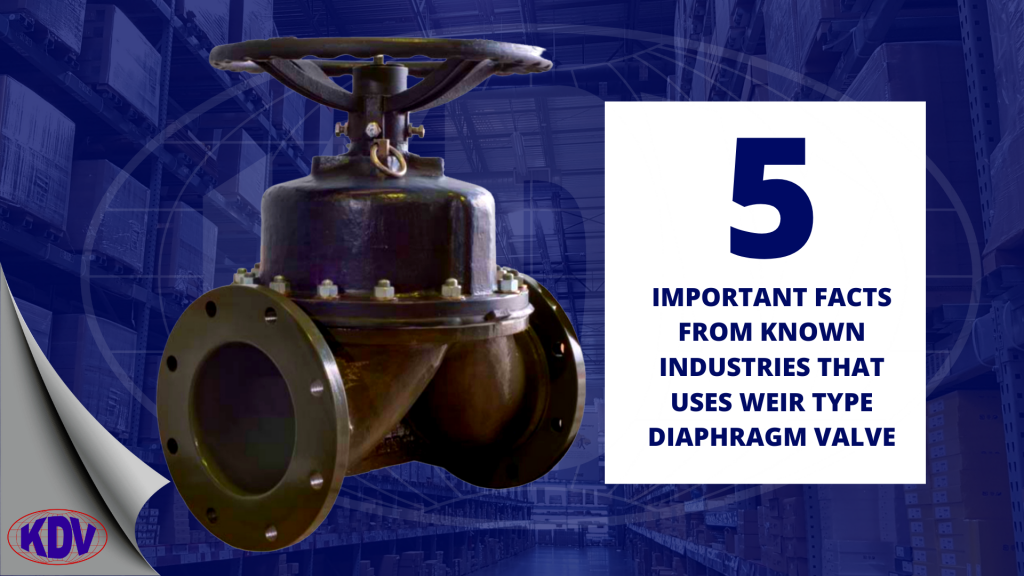 Weir type valves facts