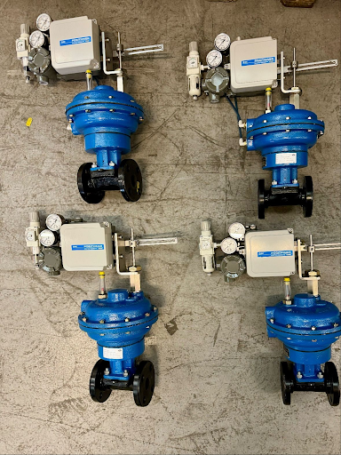 Rubber Lined Diaphragm Valves with SMC IP8000 Positioners