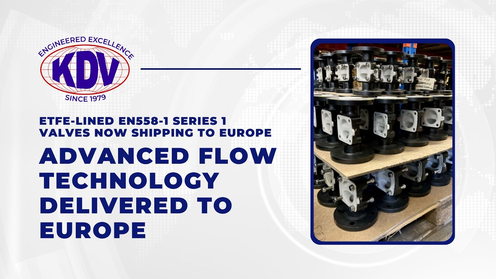 The ETFE-lined diaphragm valves from KDV Flow are designed to handle aggressive chemicals and abrasive media