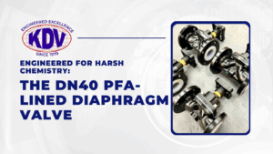 Aggressive media can compromise system integrity, the DN40 diaphragm valve with PFA lining delivers unmatched corrosion resistance.