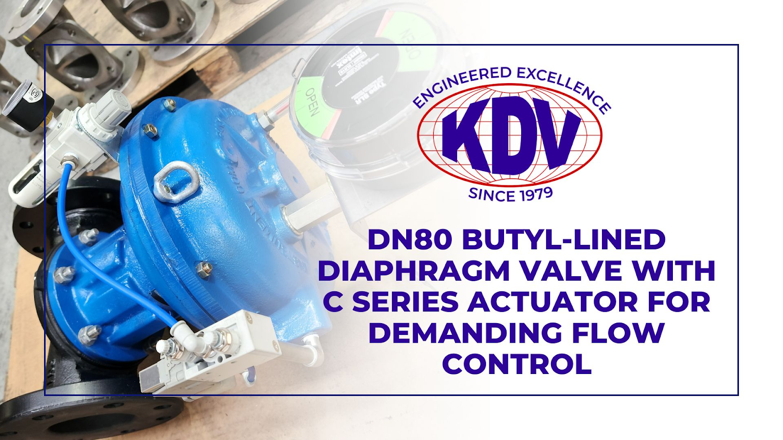 dn80 butyl diaphragm valve with c series